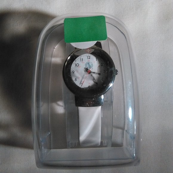 Silver Case Heart Cross Watch, Rare, New-Last ONE